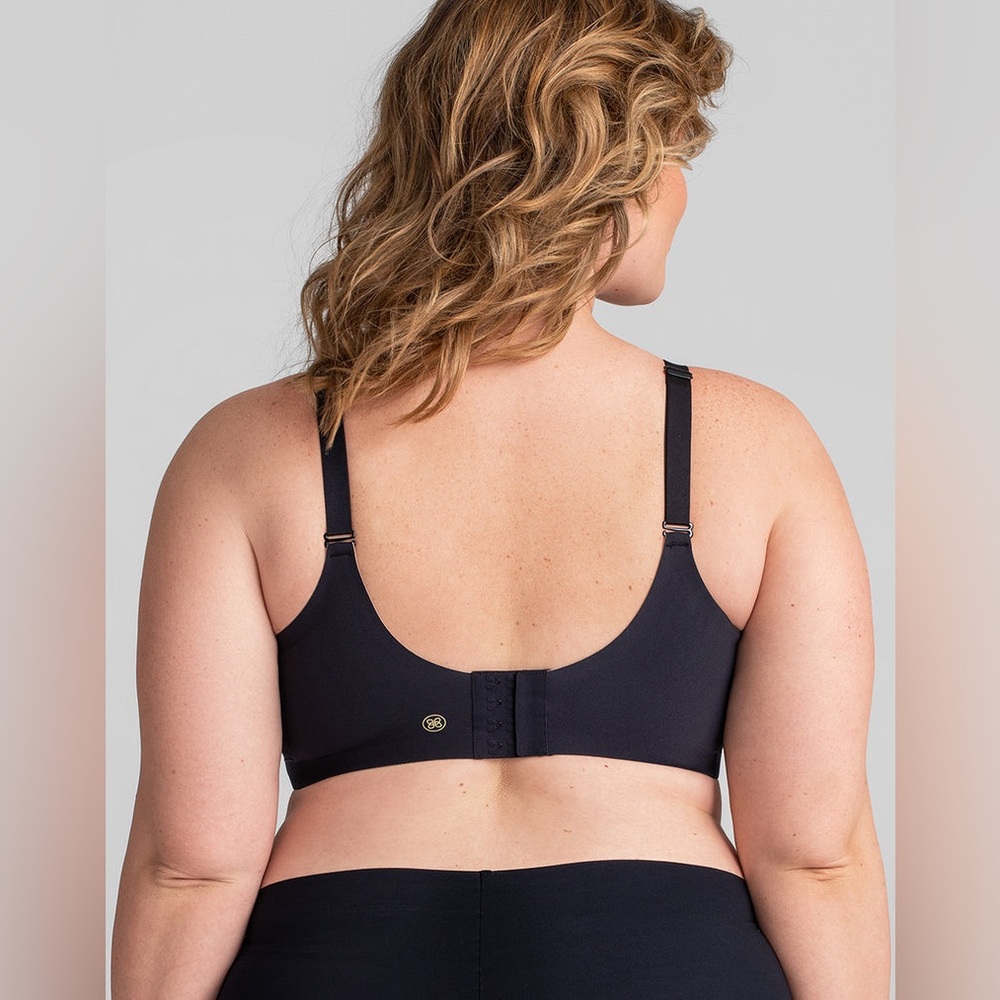 Honeylove Black Full-Coverage Wireless Bra - Picture 3 of 6